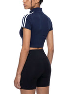 T-shirt zip court femme - giav