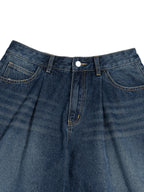 Short en jean à jambes larges homme