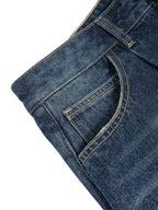 Short en jean à jambes larges homme