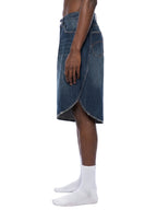 Short en jean à jambes larges homme