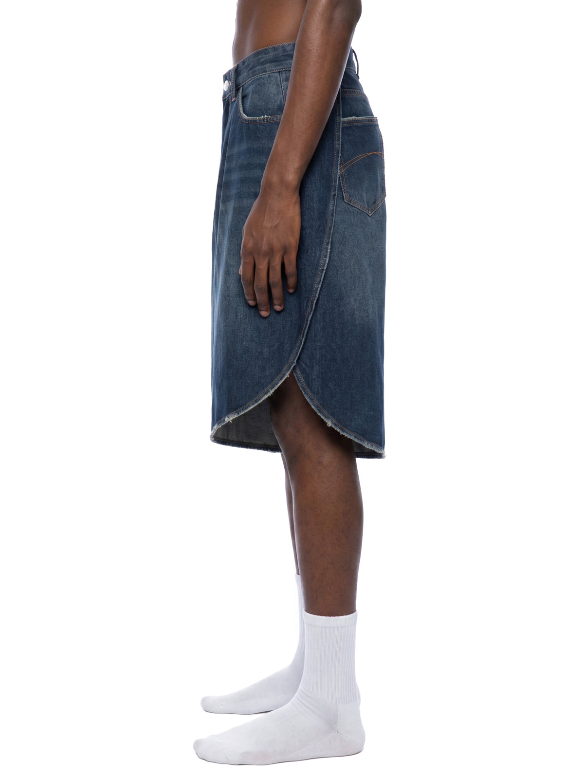 Short en jean à jambes larges homme