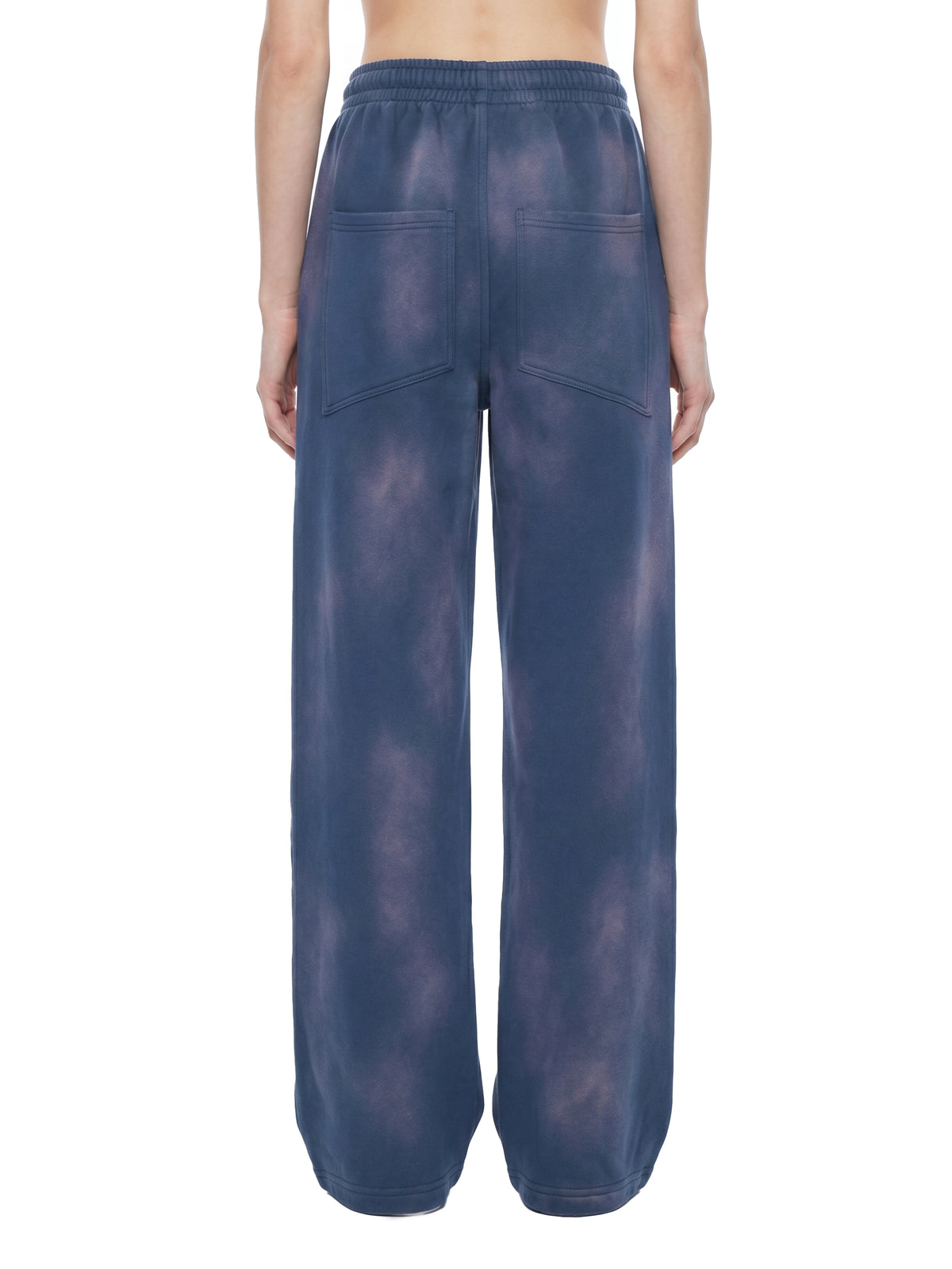 Pantalon de jogging évasé en polaire délavé