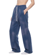 Pantalon de jogging évasé en polaire délavé