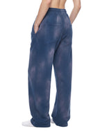 Pantalon de jogging évasé en polaire délavé