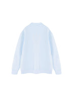 sweat-shirt vintage col zippé unisexe