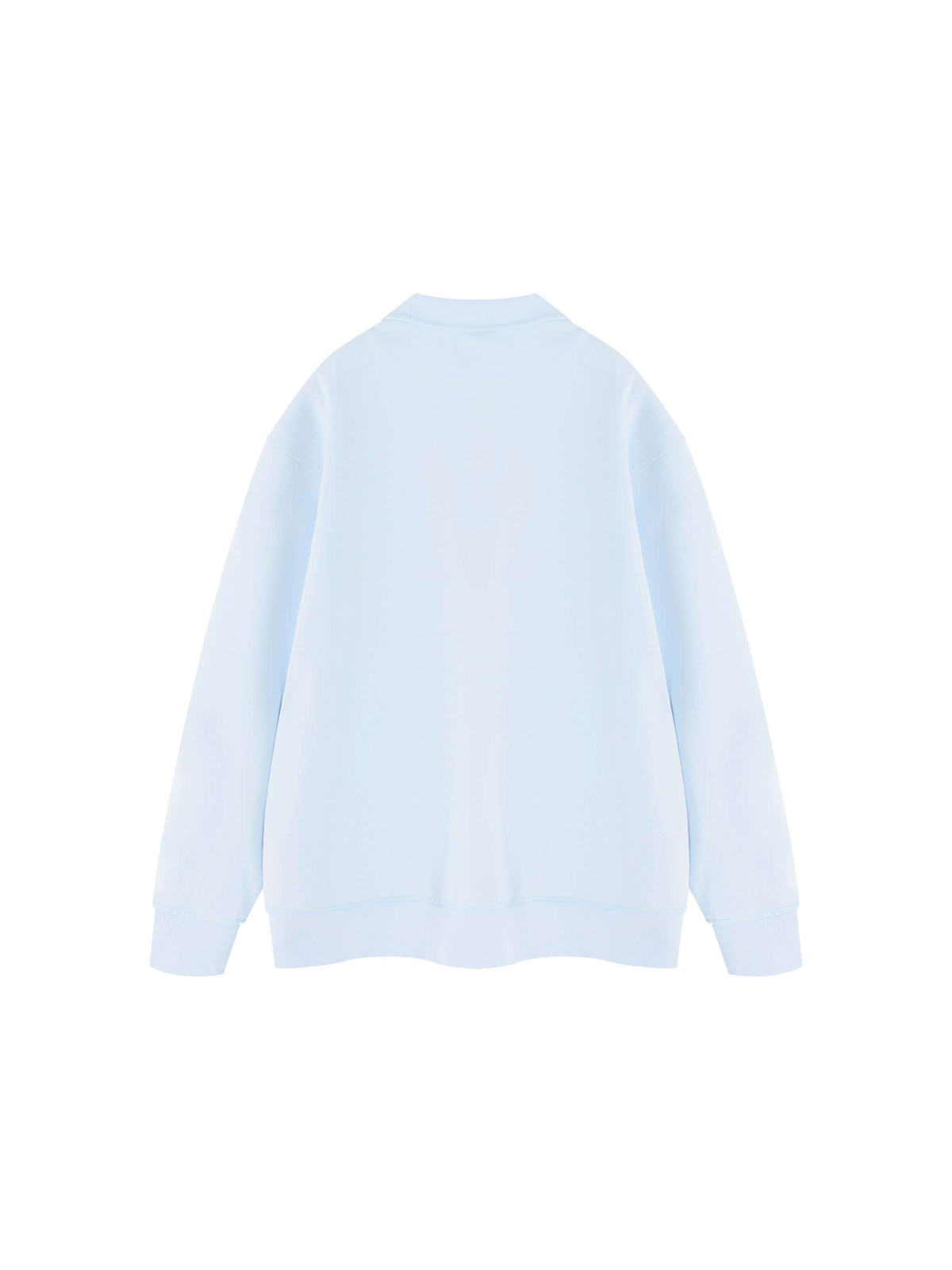 sweat-shirt vintage col zippé unisexe