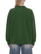 sweat-shirt vintage col zippé unisexe