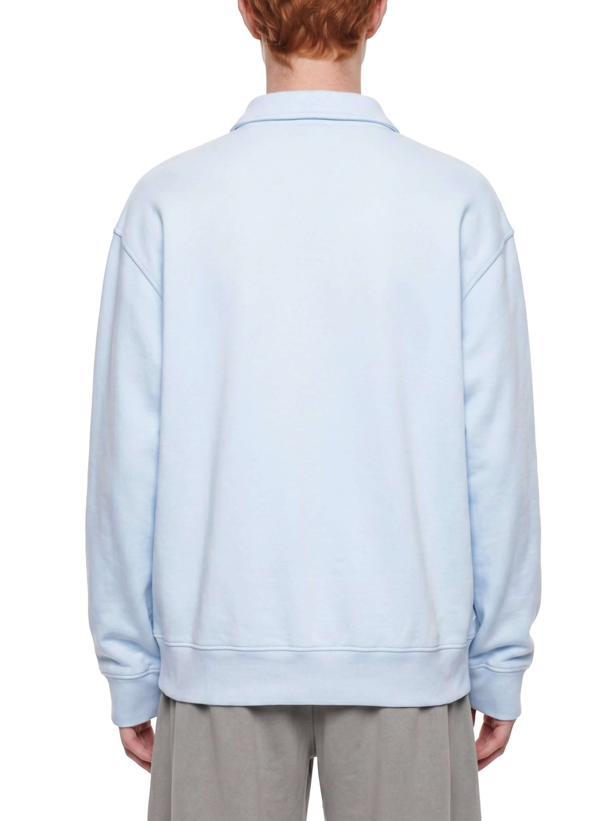 sweat-shirt vintage col zippé unisexe