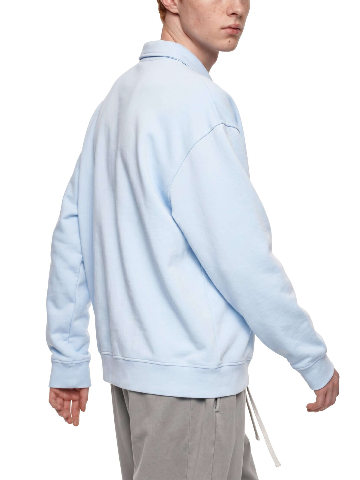 sweat-shirt vintage col zippé unisexe
