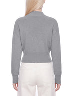 Cardigan Zippé Col Montant