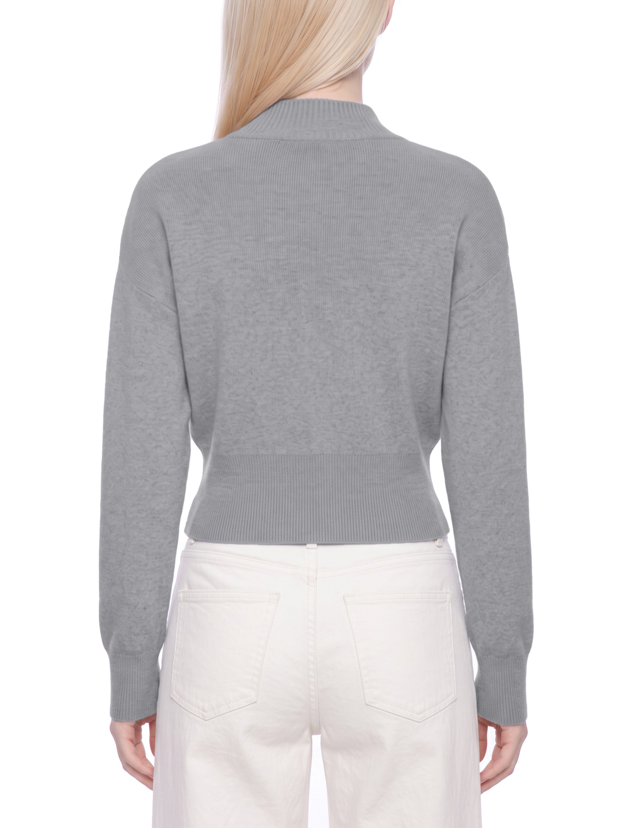 Cardigan Zippé Col Montant