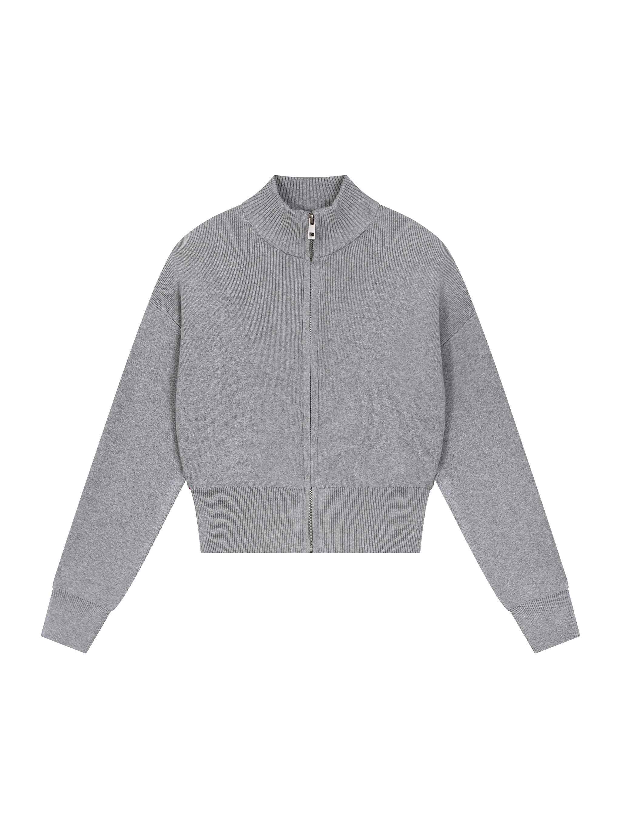 Cardigan Zippé Col Montant