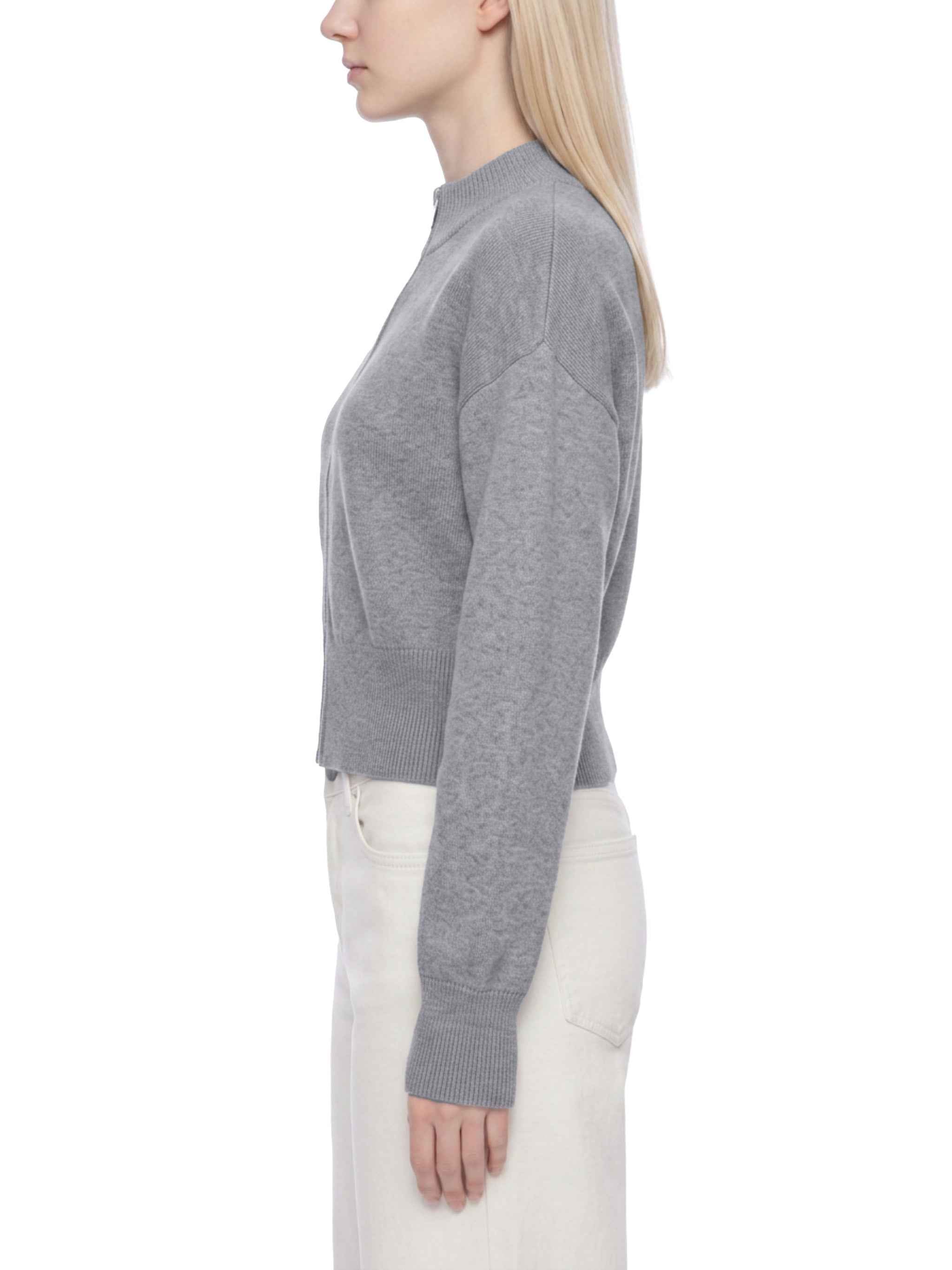 Cardigan Zippé Col Montant